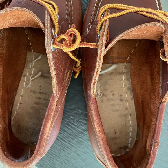 LL Bean Blucher Mocs 5 brown leather - Picture 6 of 12
